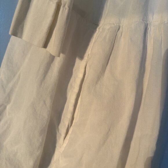 Zadig & Voltaire white long dress with skull button (size L) - Picture 2 of 5